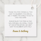 金ゴールドようこそラスベガス抱き枕結婚ズ フェイバータグ (裏面)