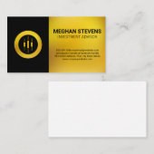 金ゴールドろうそく立てのロゴ 予約カード (正面/裏面)