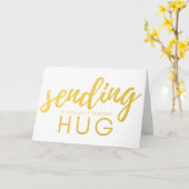 金ゴールドを送る カード (黄色い花)