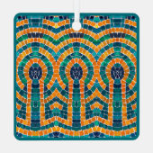 金ゴールドアイコンモザイクメタルスクエアオーナメント メタルオーナメント (裏面)