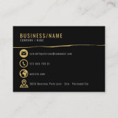 金ゴールドアイコン名刺 名刺 (正面)