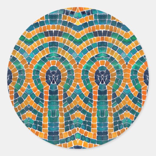 金ゴールドアイコン大きい丸いシール ラウンドシール (正面)