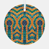 金ゴールドアイコンMOSAIC GLASS CIRCLEオーナメント ガラスオーナメント (裏面)