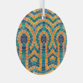 金ゴールドアイコンMOSAIC GLASS CIRCLEオーナメント ガラスオーナメント (正面右)