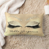 金ゴールドアイズメイクアップラッシュハローゴスチャンパイニュ ランバークッション (ブランケット)