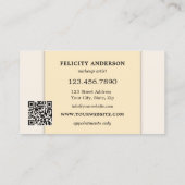 金ゴールドアイボリーシックロイヤリティ名刺 ロイヤリティカード (裏面)