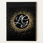 金ゴールドアイラッシュブローズメイクアーティストアポイントメント プランナー手帳 (裏面)