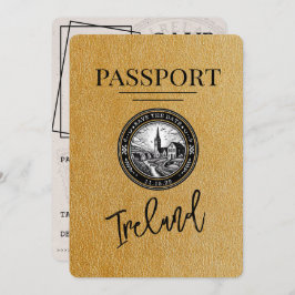 金ゴールドアイルランドPassportの保存日 セーブザデート