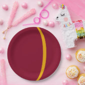 金ゴールドアカスタムークパーティー紙プレート ペーパープレート (パーティー)