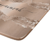 金ゴールドアガート大理石名文字 カッティングボード (角)