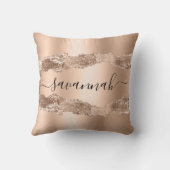 金ゴールドアガート大理石名文字 クッション (裏面)