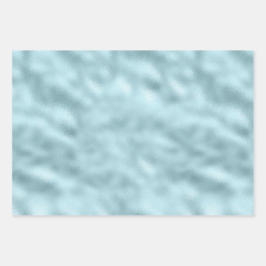 金ゴールドアクアガーリーブルーグリッターマーメイド引用文 ラッピングペーパーシート (正面3)