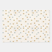 金ゴールドアクアグリッタードリームパープルマーメイド          ラッピングペーパーシート (正面3)