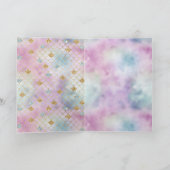 金ゴールドアクアグリッタードリームパープル赤面マーメイド カード (内部)