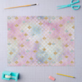 金ゴールドアクアグリッタードリームパープル赤面マーメイド 薄葉紙 (クラフト)