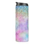 金ゴールドアクアグリッターパープルユニコーンスパークル タンブラー (回転右)