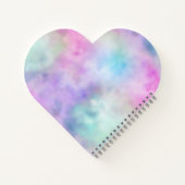 金ゴールドアクアグリッターパープルユニコーンスパークル ノートブック (裏面)