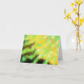 金ゴールドアクアスターバストモダンクリスチャン絵画アート カード (黄色い花)