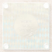 金ゴールドアクアダイアモンズドリーム ガラスコースター (裏面)