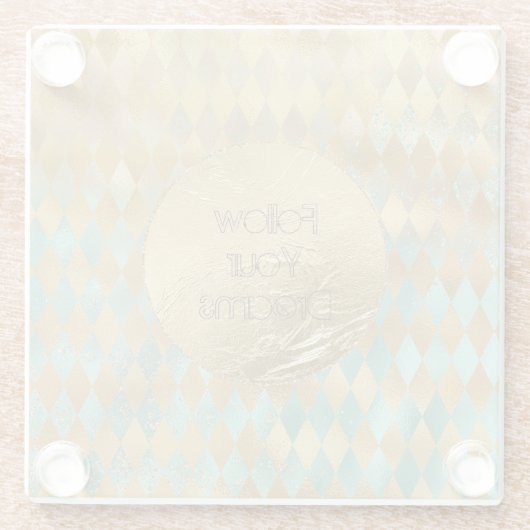 金ゴールドアクアダイアモンズドリーム ガラスコースター (裏面)