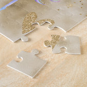 金ゴールドアクアパープルグリッタースパーク ジグソーパズル (側面)