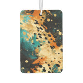 金ゴールドアクアブラックヒョウ動物 カーエアーフレッシュナー (裏面)