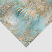 金ゴールドアクアホワイト熱帯葉 薄葉紙 (詳細)