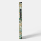 金ゴールドアクアホワイト熱帯葉 Case-Mate iPhoneケース (裏面 / 左)