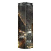 金ゴールドアクセント付きセミトラックトンネル灯 タンブラー (裏面)