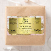 金ゴールドアゲートグリッター顔毛油血清 ラベル (インサイチュ)