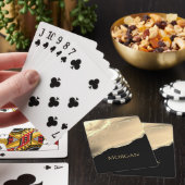 金ゴールドアゲート、グリッター、名前オンブラック トランプ (インサイチュ)