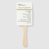 金ゴールドアシンプルントレ結婚ーチプログラムのファン ハンドファン (正面)