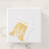 金ゴールドアジストライプのアタイガー顔 フェイバータグ (箱)