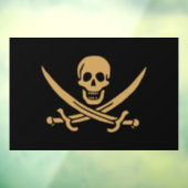 金ゴールドアステカスカル&カトラスパイレーツカリコジャック ウィンドウサイン (シート3)