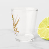 金ゴールドアステカスカル&カトラスパイレーツカリコジャック ショットグラス (右)