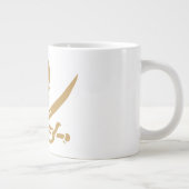 金ゴールドアステカスカル&カトラスパイレーツカリコジャック ジャンボコーヒーマグカップ (右)