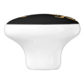 金ゴールドアステカスカル&カトラスパイレーツカリコジャック セラミックノブ (側面)