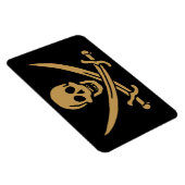 金ゴールドアステカスカル&カトラスパイレーツカリコジャック マグネット (右側)