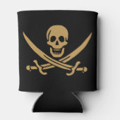 金ゴールドアステカスカル&カトラスパイレーツカリコジャック 缶クーラー (裏面)