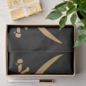 金ゴールドアステカスカル&カトラスパイレーツカリコジャック 薄葉紙 (ギフト)