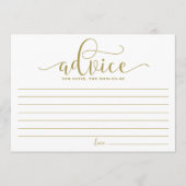 金ゴールドアドバイス母は書道になる アドバイスカード (正面)