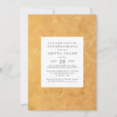 金ゴールドアナプラシャナ初の米の儀式 招待状 (正面)