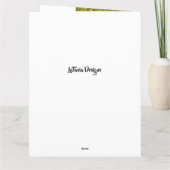 金ゴールドアフリカ系アメリカ人カップル記念日カード カード (裏面)