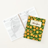 金ゴールドアプリコッツカスタマイズ可能レシピブック ノートブック (内部)