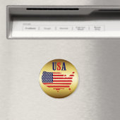 金ゴールドアメリカ合衆国 マグネット (インサイチュ (食洗機))