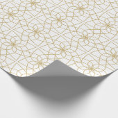 金ゴールドアラビアンイスラム幾何学模様 ラッピングペーパー (角)