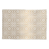 金ゴールドアラビア模様 枕カバー (裏面)