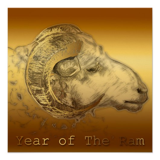 金ゴールドアリー – 2015 Ram Year - Perfect Poster ポスター (正面)