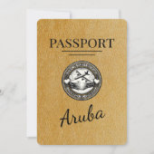 金ゴールドアルバPassport日付の保存 セーブザデート (正面)