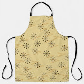 金ゴールドアローズブラックスターバスト50年代スタイル エプロン (正面)